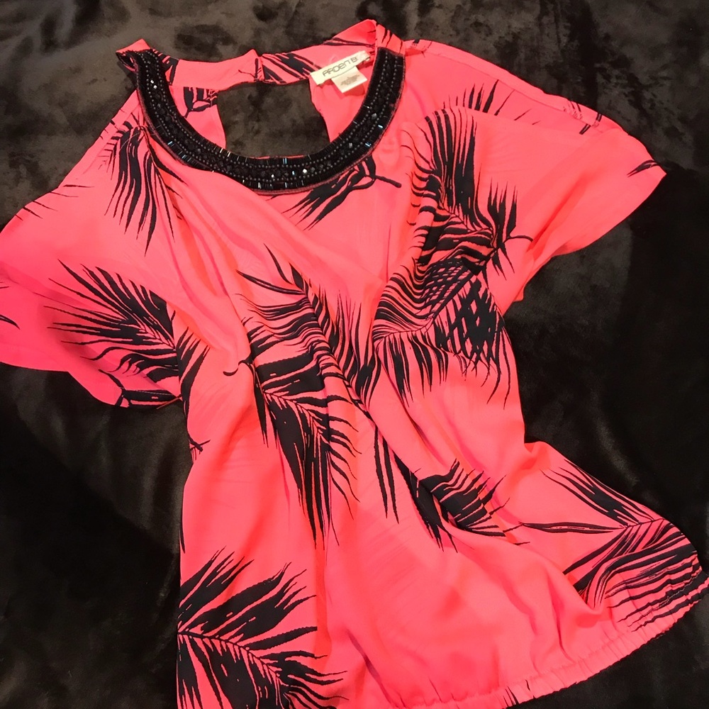 🏖ArdenB hot pink loose summer top